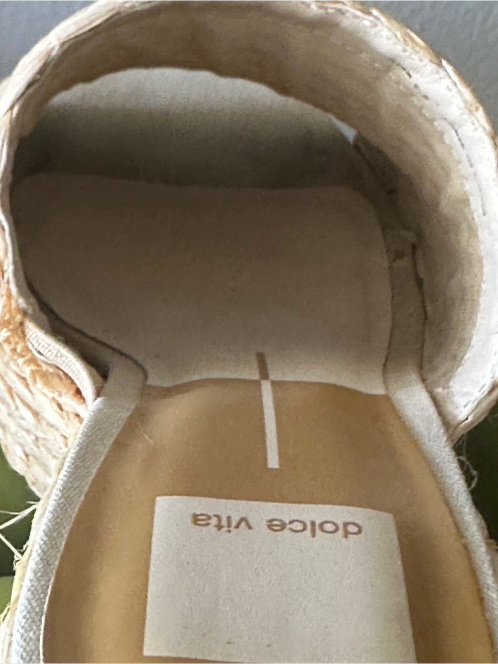 Dolce Vita Natural Raffia Woven Platform Slide Mules Size 7.5 - Picture 7 of 11